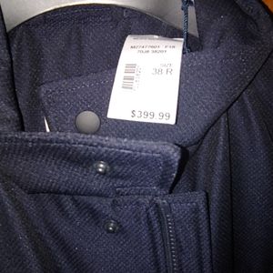 Navy 3/4 Raincoat